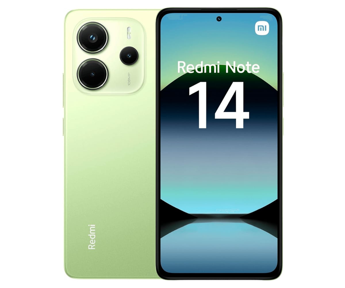 XIAOMI REDMI NOTE14 4G VERDE LIMA / 8+256GB / 6.67" AMOLED 120HZ FULL HD+