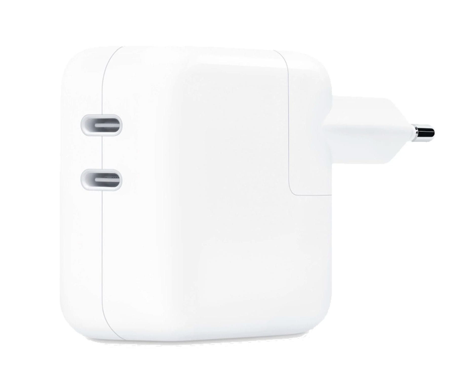 APPLE MW2K3AA/A WHITE / CARGADOR DE RED ELÉCTRICA DUAL / USB-C / 35W
